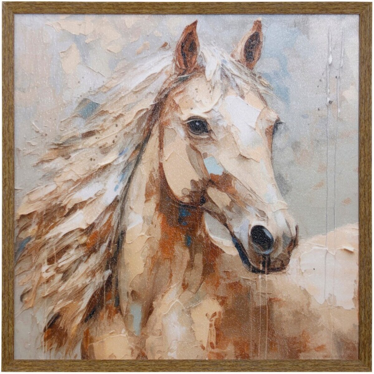 78ea426e73b7eaf028402c5d004de31b Dreamed Horse Ii Textured Framed Print - Image 1