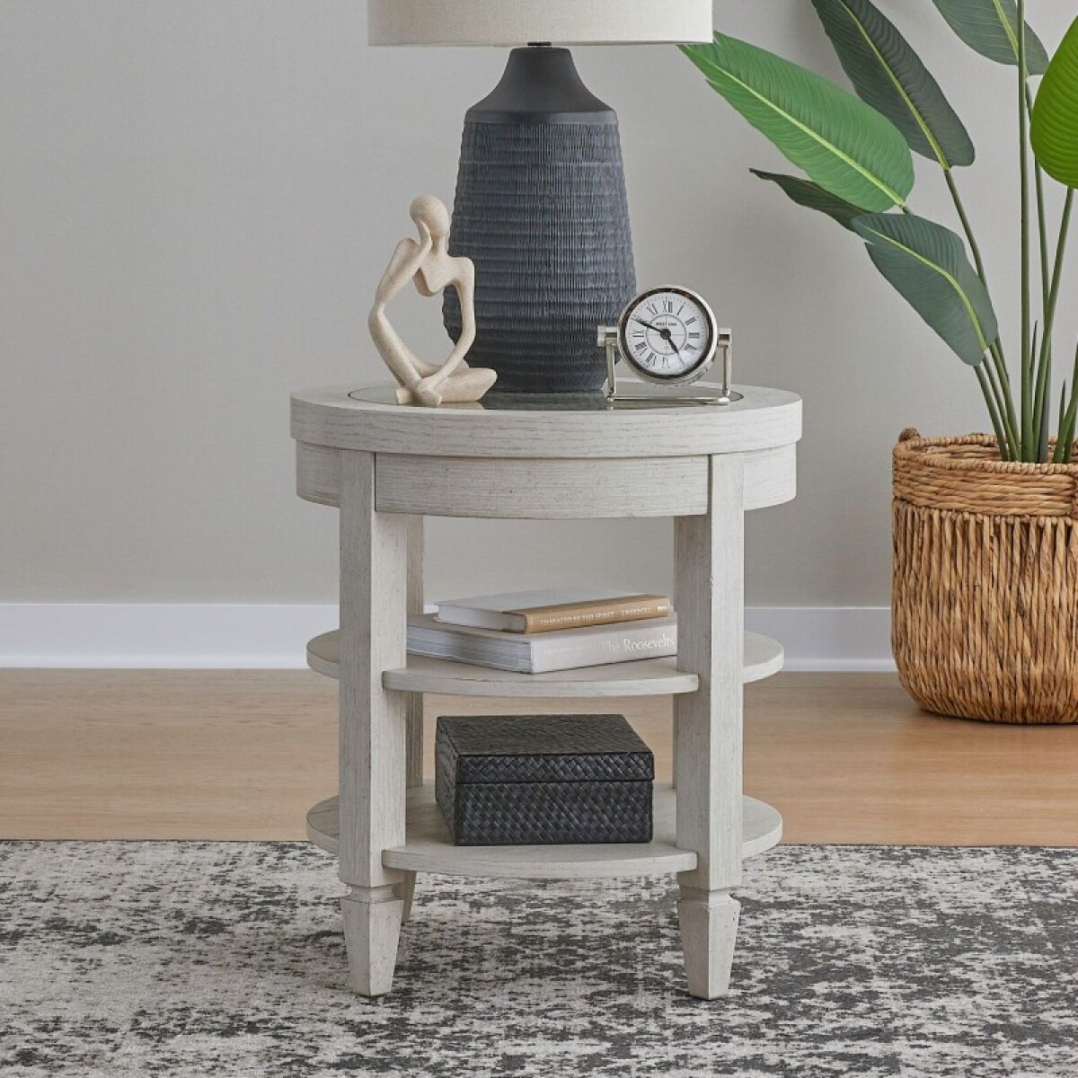 78fb43f030ecf7ab93fe339f81a03126 Caruso Heights Chairside Table - Image 1