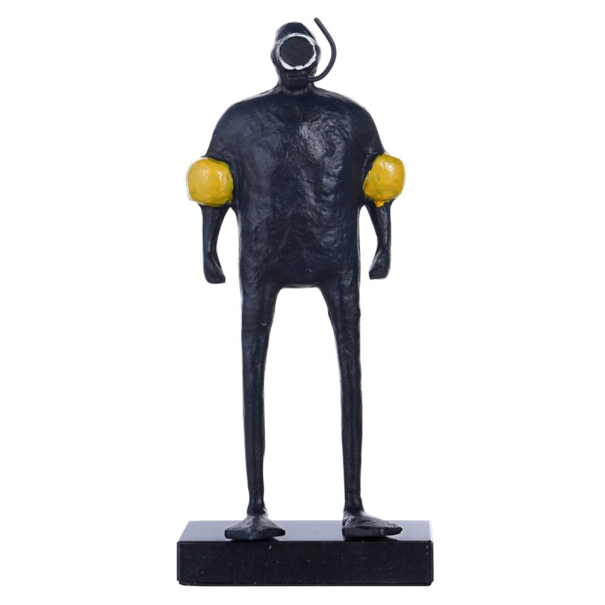 790e09ef2fabce394119a6337180cd5a Dann Foley Lifestyle Diving Man Sculpture Black And Yellow Finish On Cast Aluminum - Image 1