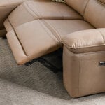 Branford Leather Power Recliner Sectional W/laf Chaise - Camel - Image 13