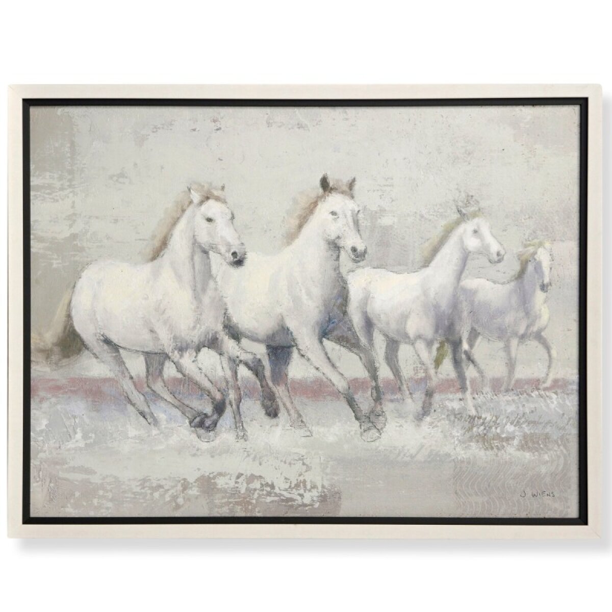 797309858876723e27f0d4aeea803e3a Running Wild Textured Framed Print - Image 1