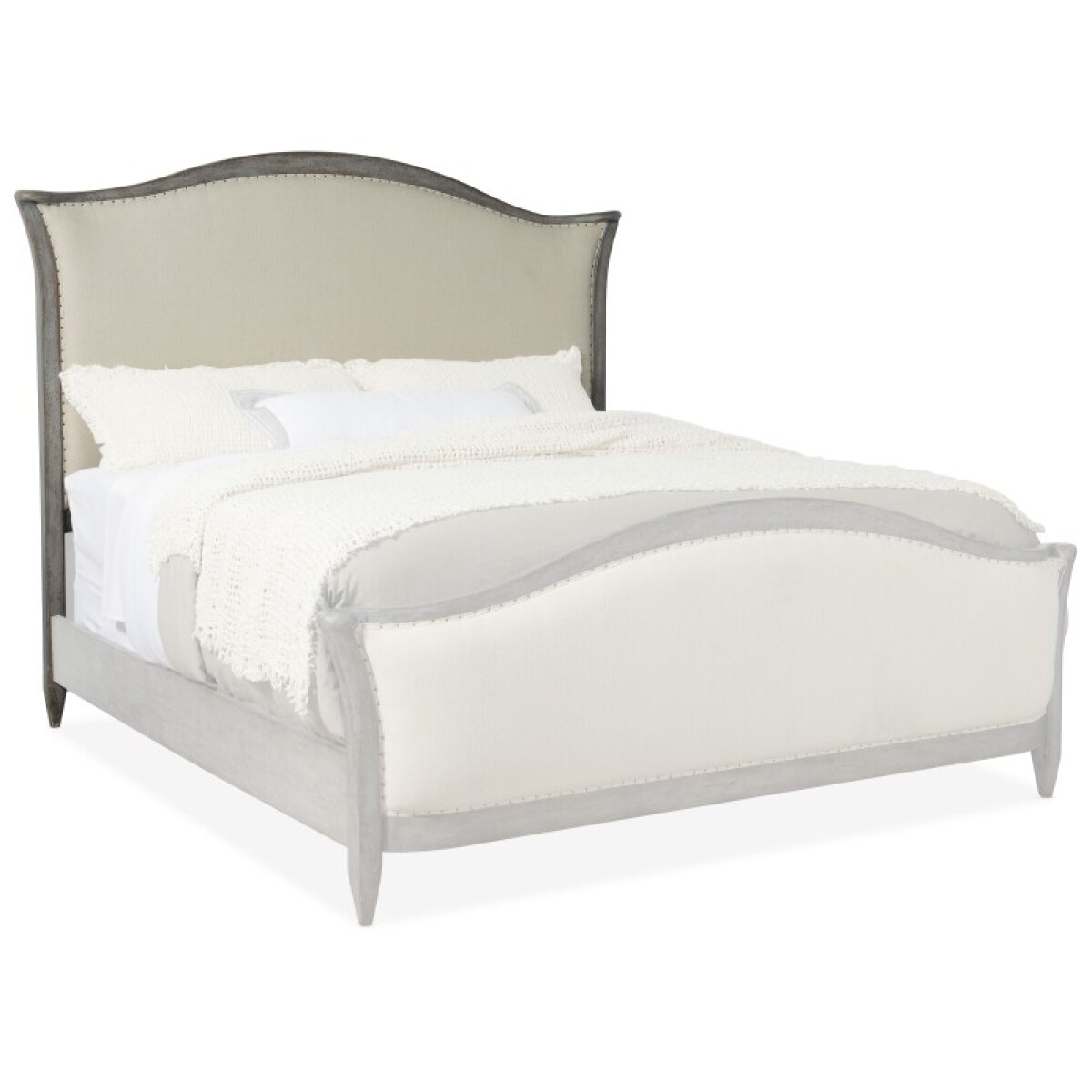 7973afecc3dba86110629cda140d1245 Bedroom Ciao Bella 6/0-6/6Upholstered Headboard-SpeckledGray - Image 1