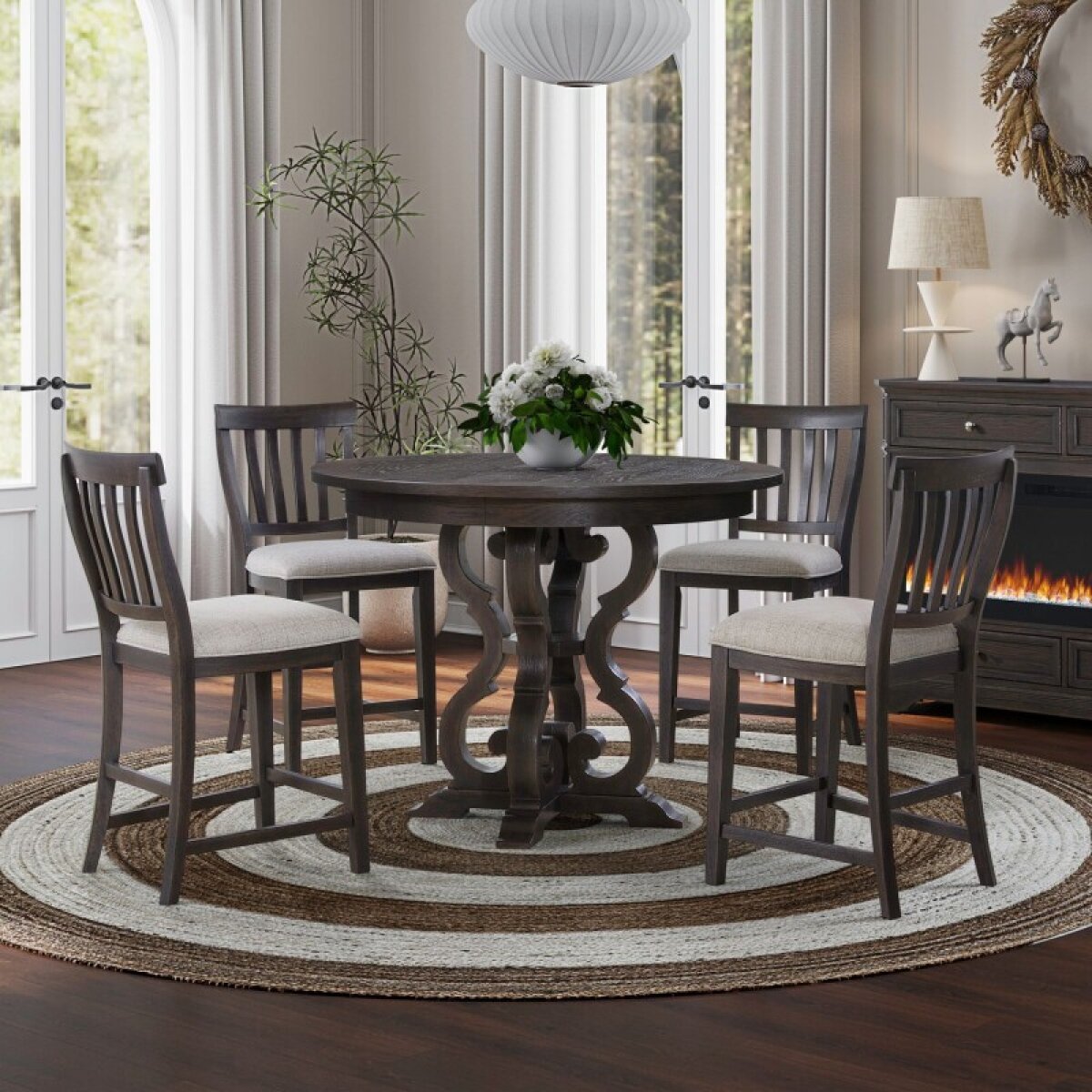 7a37ff6da3284ffa61d814e2a78c66d1 Grant Park 5 Piece Gathering Table Set - Image 1