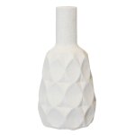 Cano Vase- Large | Matte Cream Finish On Ceramic