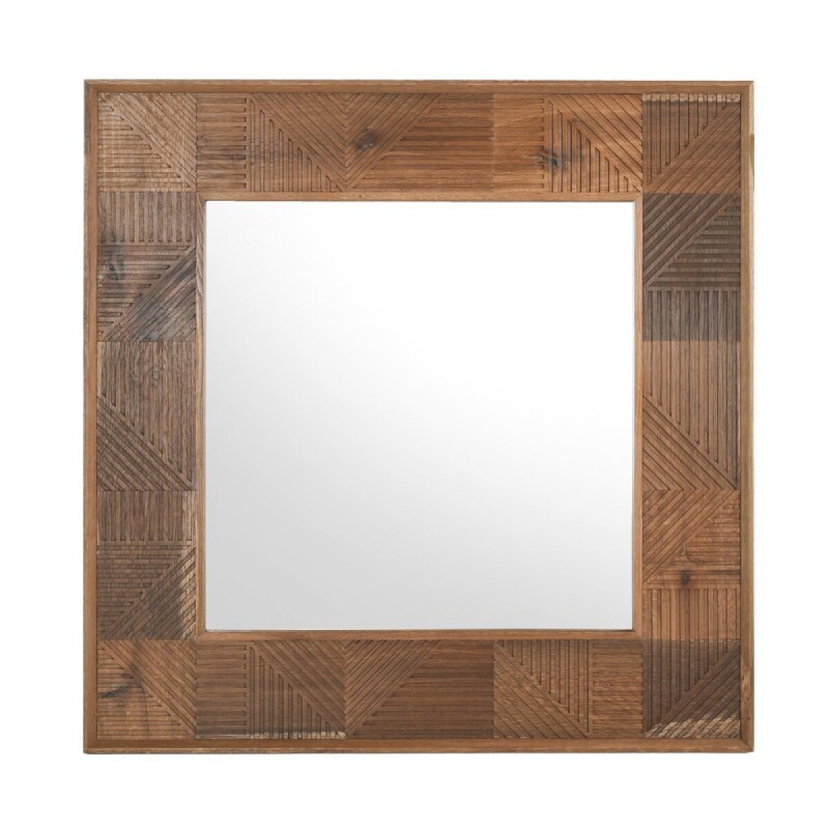 7a54dbd77c4bdbb26a98f5284d7fff4b Santa Barbara Solid Wood Square Mirror - Honey - Image 1