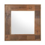 Santa Barbara Solid Wood Square Mirror - Honey