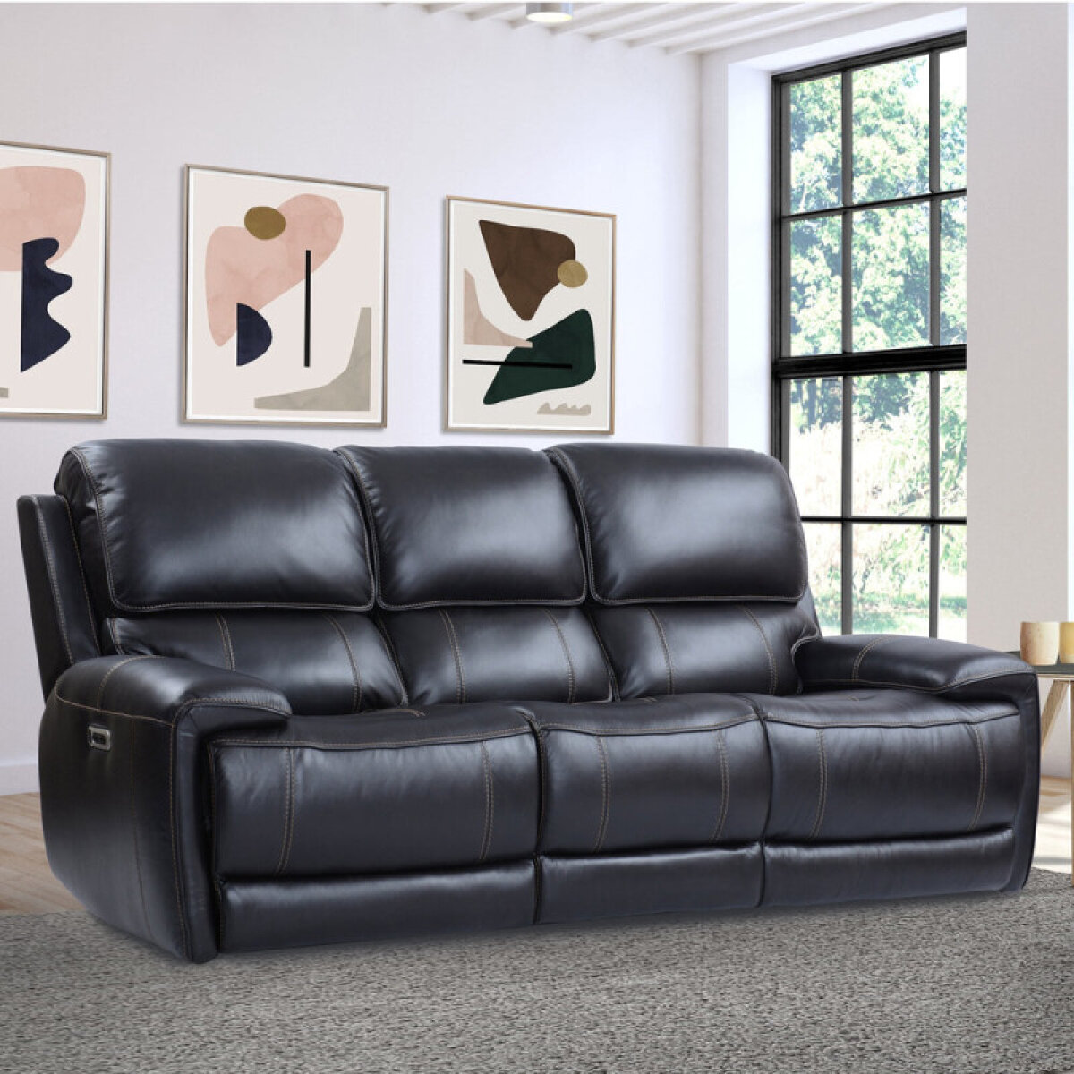 7a5d23580f0c508a4a95d0cc451ab1b2 Empire - Verona Blackberry Power Sofa - Image 1