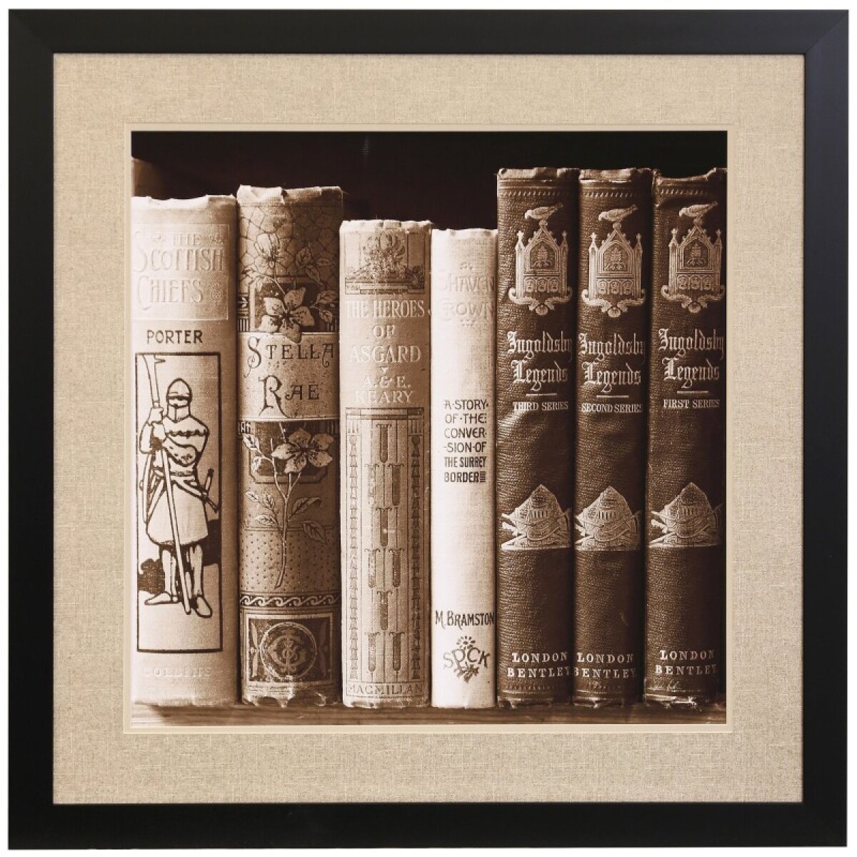 7a98ac8f32513cb71cc3d64e59b80a46 History Books Ii Framed Print Under Glass - Image 1