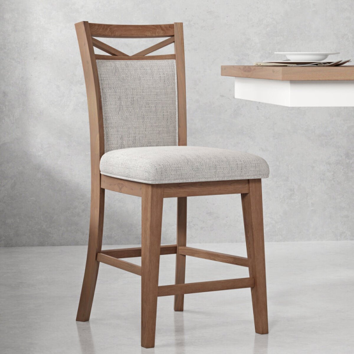 7ac765ae39297c345f0b394dd62de284 Americana Modern Dining Counter Chair Upholstered (2/ctn Sold In Pairs) - Image 1