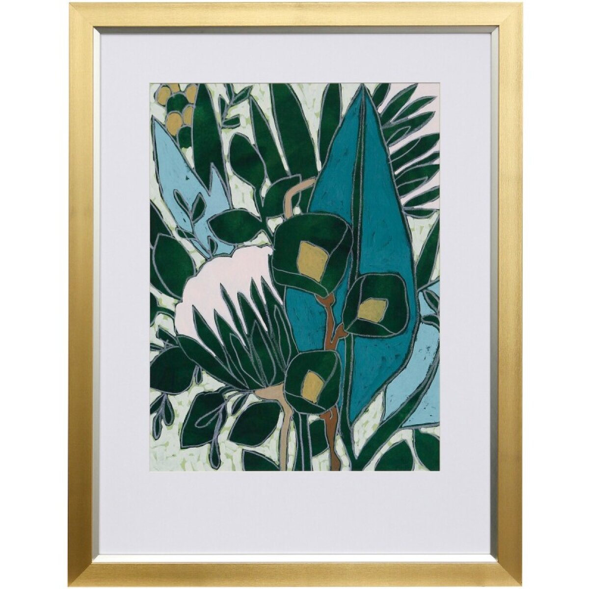 7b072cf03955eeecb9311d91118497d7 Bottle Glass Garden I Framed Print Under Glass - Image 1