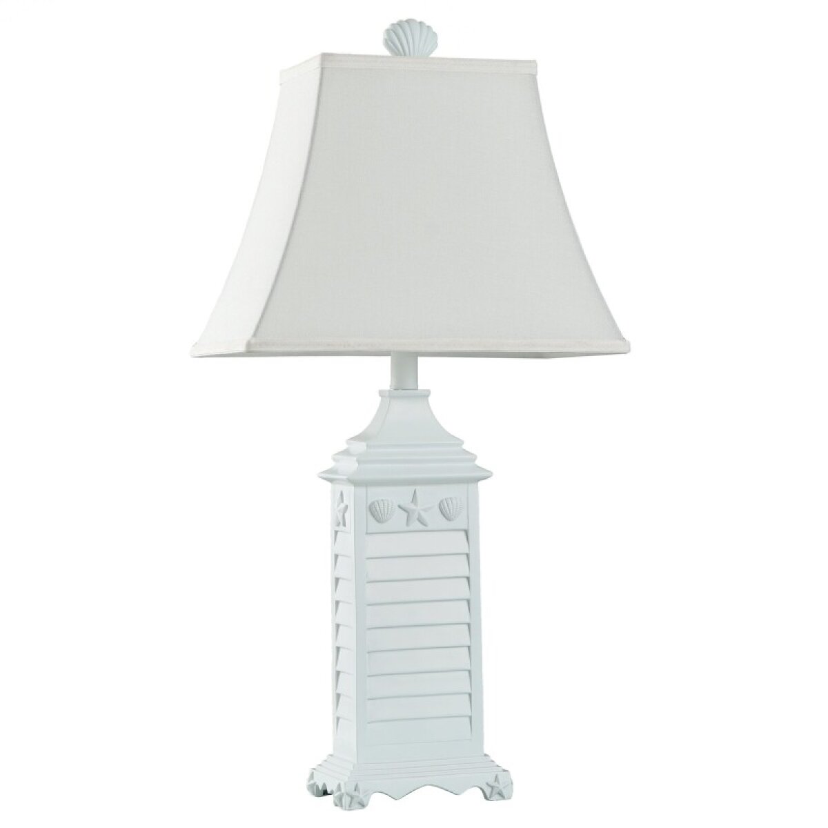 7b07d60842a9397ff234525e8f1d9588 Nautical Theme Table Lamp In White Of Monterey Oatmeal Fabric Shade - Image 1