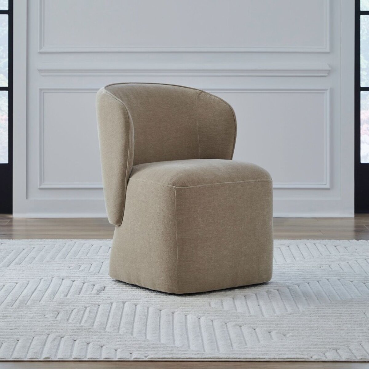 7c89b34a5a8c4a23055582cc53a15a41 Accent Dining Chair w/ Casters - Wicker - Image 1