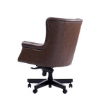Dc#129-vbr - Verona Brown Leather Desk Chair - Image 6