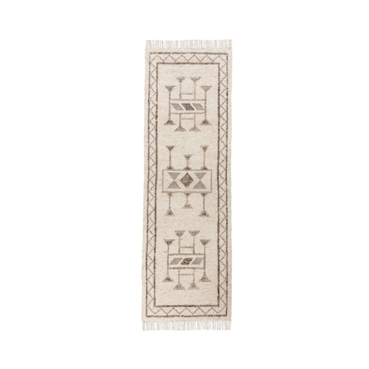 7dc939dabd018a6a80c2f650e893a651 Gazi Ivory/brown Multi 2.6'x8' - Image 1
