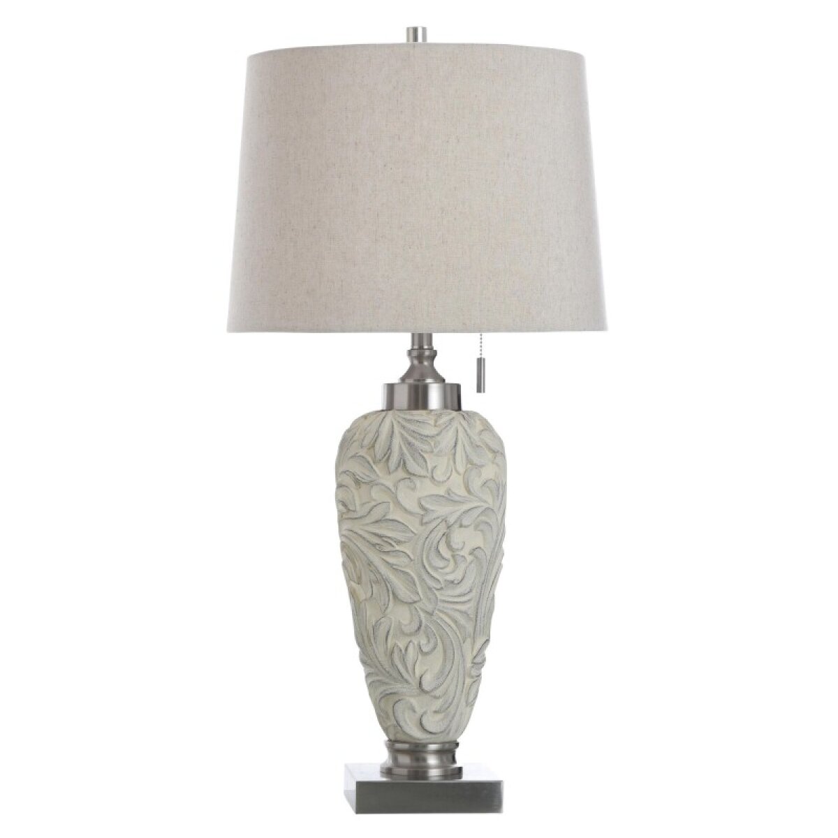 7dd97235808284dc38276ee139a9b9f6 Hacot Silver Poly Table Lamp - Image 1