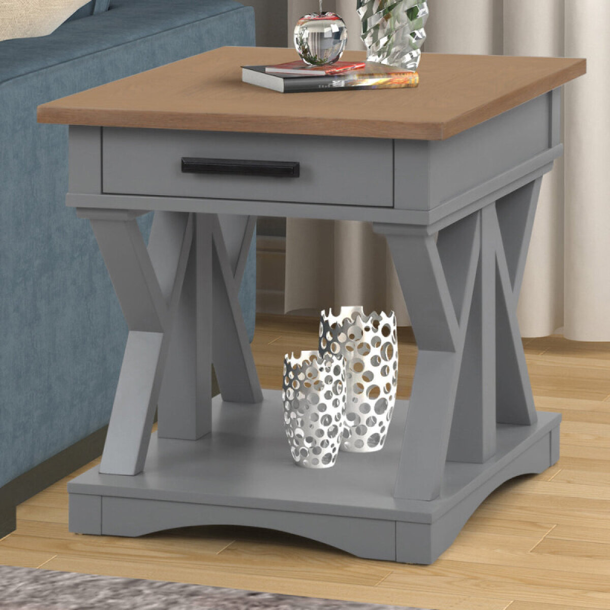 7e594b02185435b7a0cedb6f4f36e5ec Americana Modern - Dove End Table - Image 1