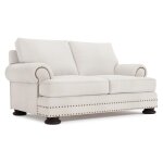 Foster Fabric Loveseat Without Pillows