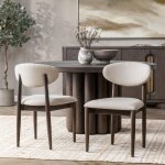 Tiber Upholstered Dining Chair Set Of 2 - Toasted Brown - Image 14