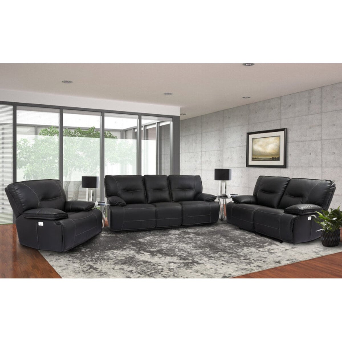 7f55dacb6ce8688f020f65b3a518bb7f Spartacus - Black Power Reclining Collection - Image 1