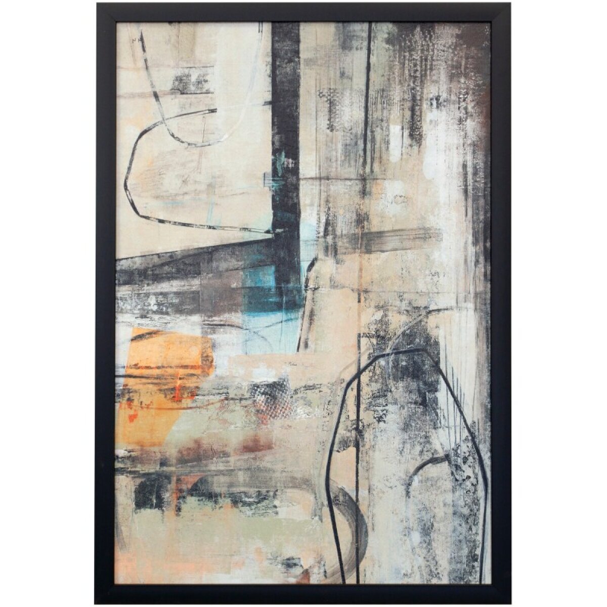 7fa5207bb5f8ab62105804271e32531a Abstract Essence I Textured Framed Print - Image 1