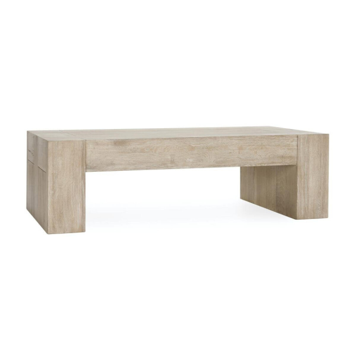 800380b64381d15ce2b0ff49b3693515 Bristol Solid Wood Rectangle Coffee Table - Aged Cream - Image 1