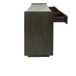 Tori Solid Wood Rectangle Console Table - Antique Gray - Image 7