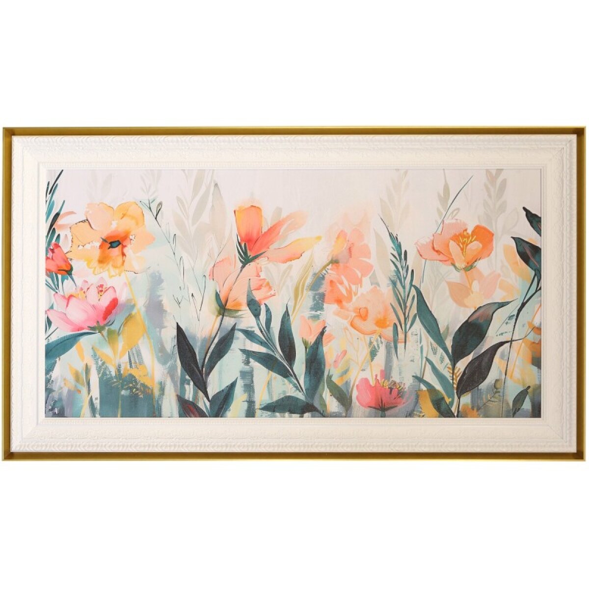 80183d7e35a3646af7e9126d7cdf4b0c Floral Garden Whispers Ii Textured Framed Print - Image 1