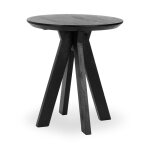 Rodrigo Solid Wood Round Counter Table - Black - Image 4