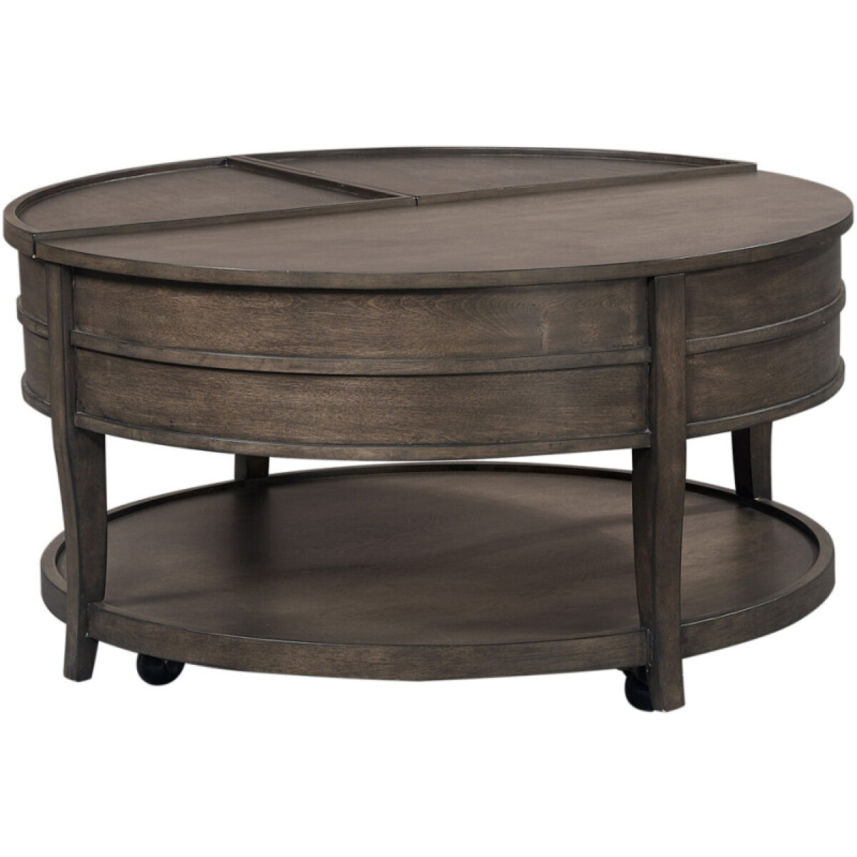 8083ffdfd7b319f8779531d9fb2b9fee Blakely Lift Top Round Cocktail Table - Image 1