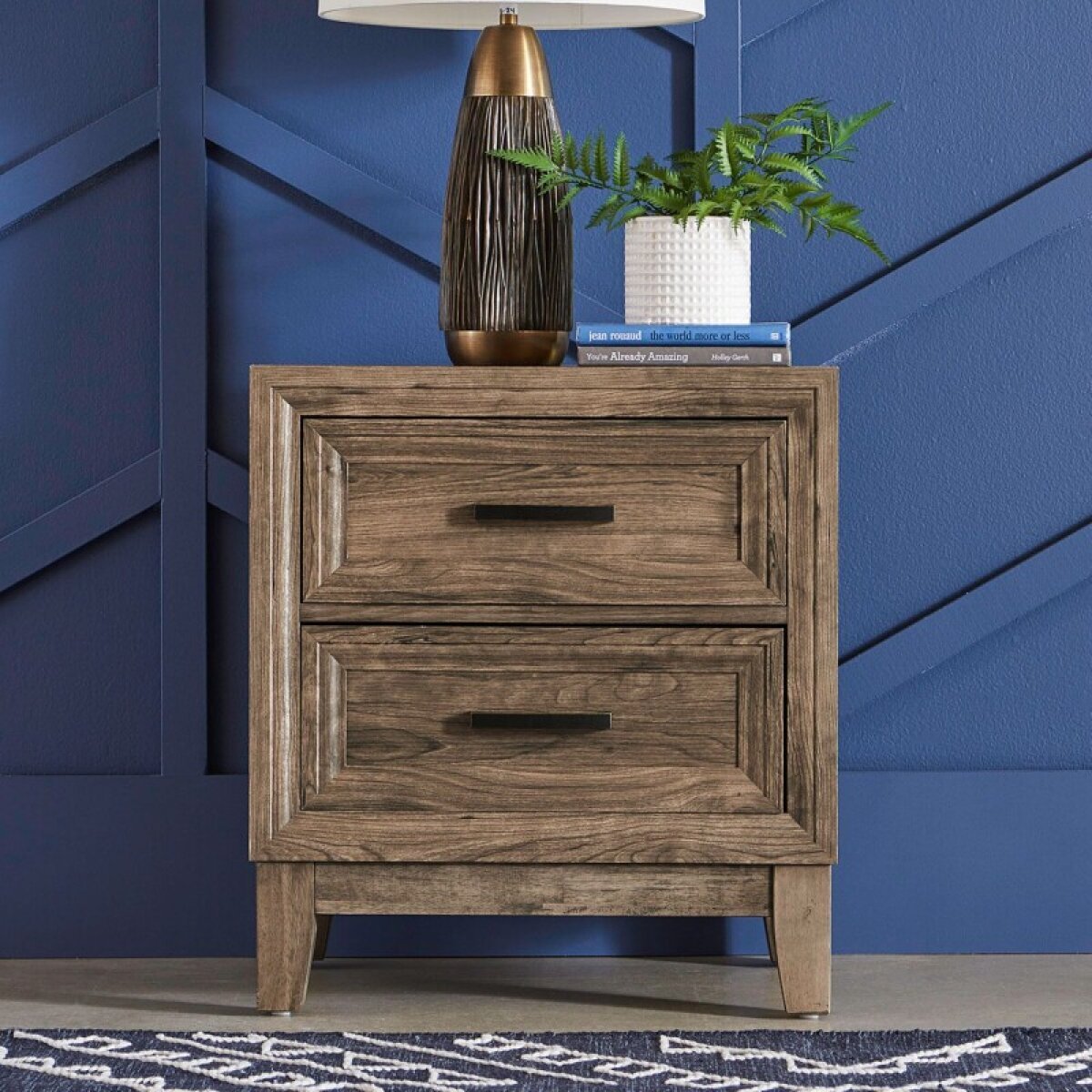 80df7da0b51e26d0eaa30ea931b19cbc Ridgecrest 2 Drawer Night Stand - Image 1