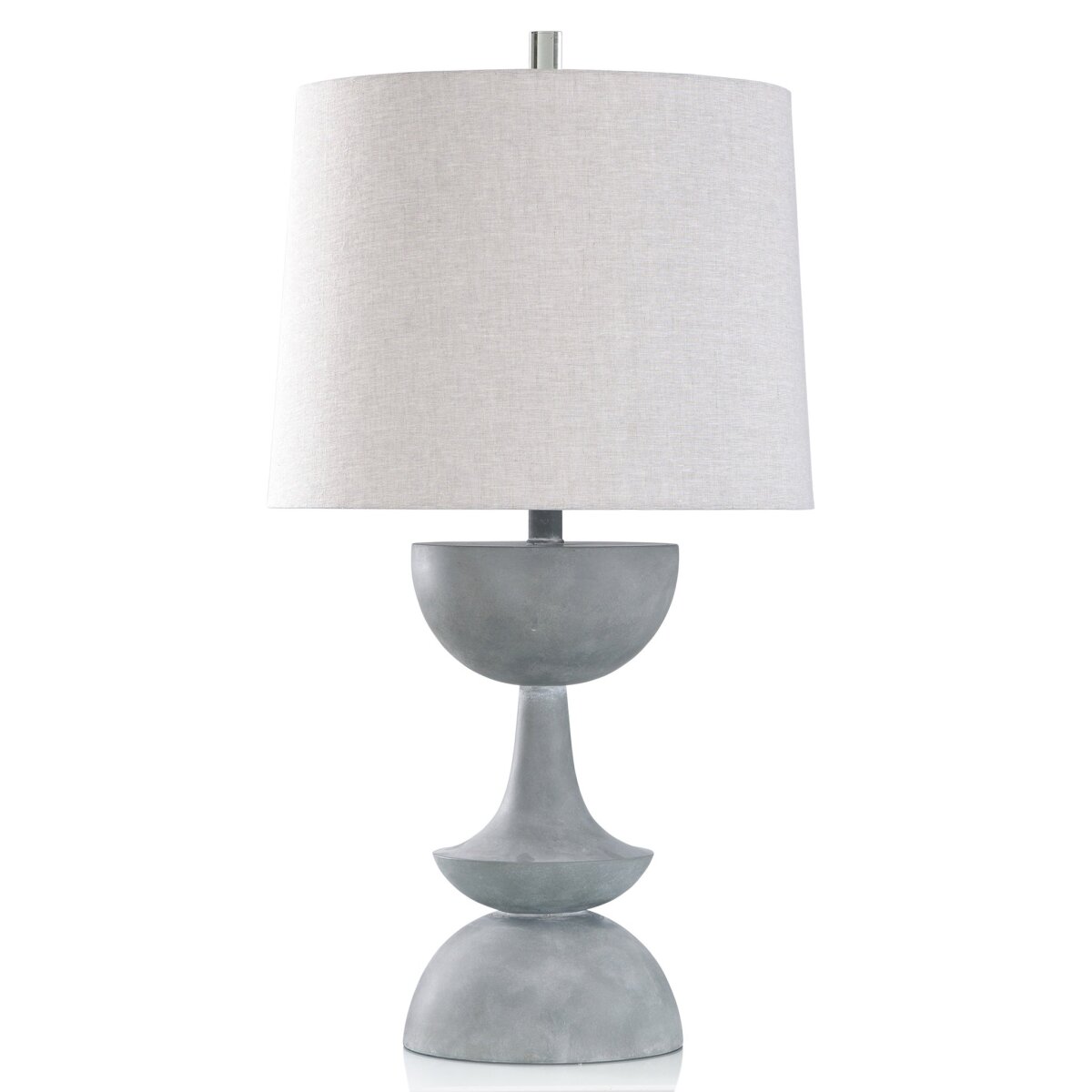 80fd59b80fb56c44d931ade6e60be82f Highgrove Table Lamp | Concrete Body | White Hardback Shade - Image 1