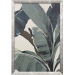 Retro Miami Palms Ii Textured Framed Print