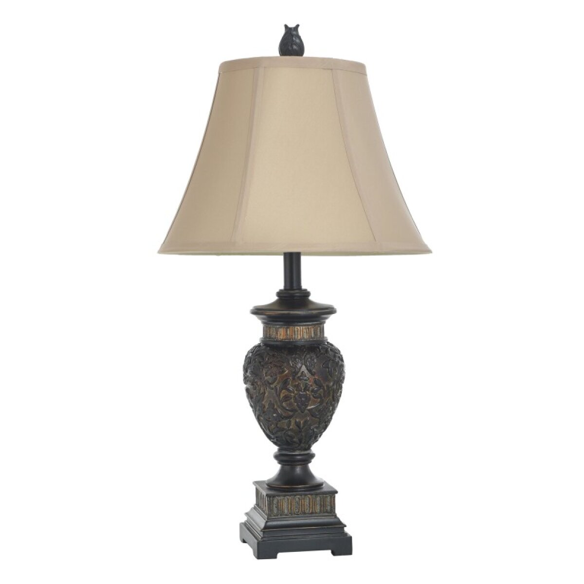 815e834093fa928ec51e462b4ba7a1f0 Passo Ambrose Table Lamp With Raised Vine Carving - Image 1