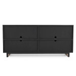 Anton Solid Wood 4dr Cabinet - Beige-natural - Image 6