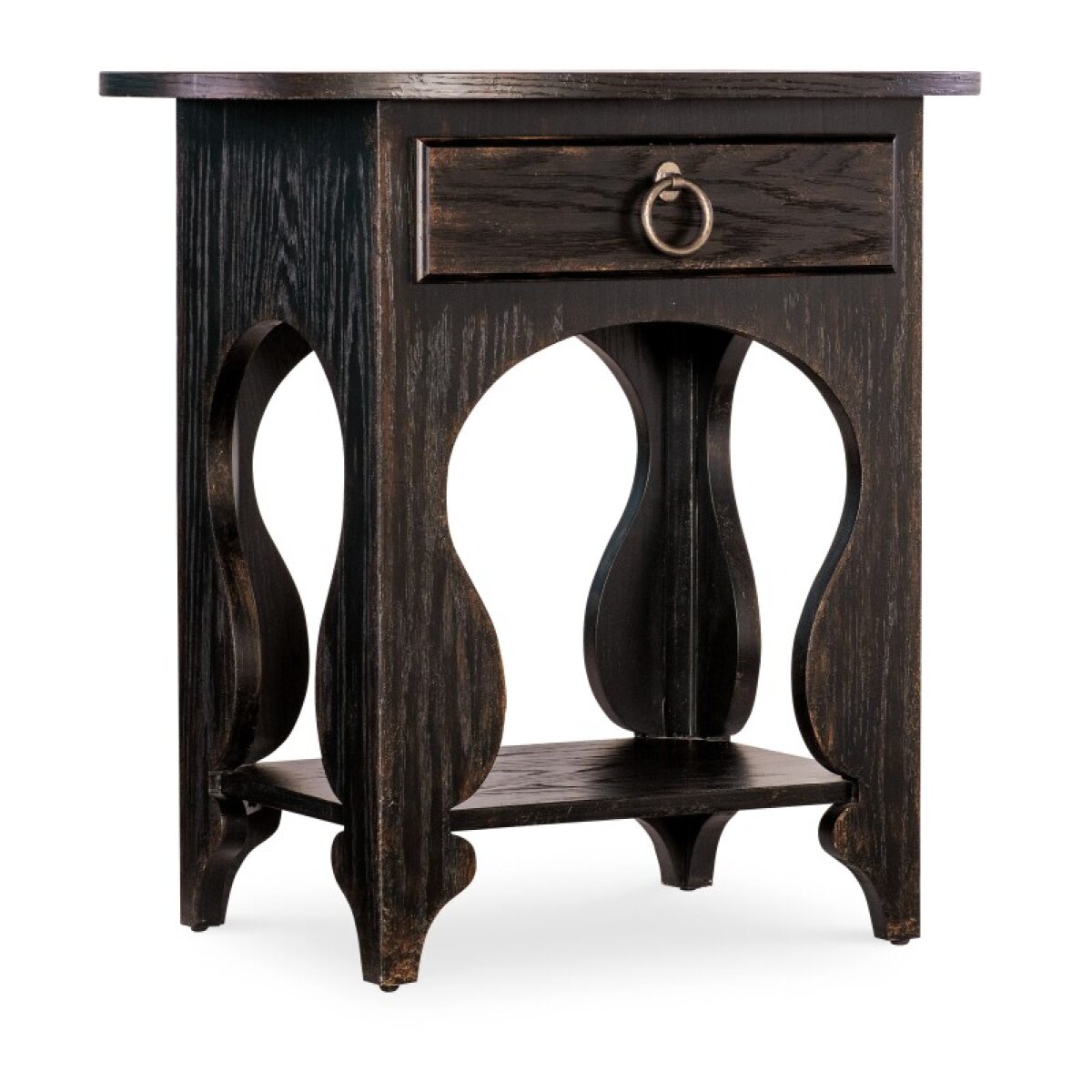 8272817648cfd6044d80266d9bdf2e82 Bedroom Americana One-Drawer Oval Nightstand - Image 1