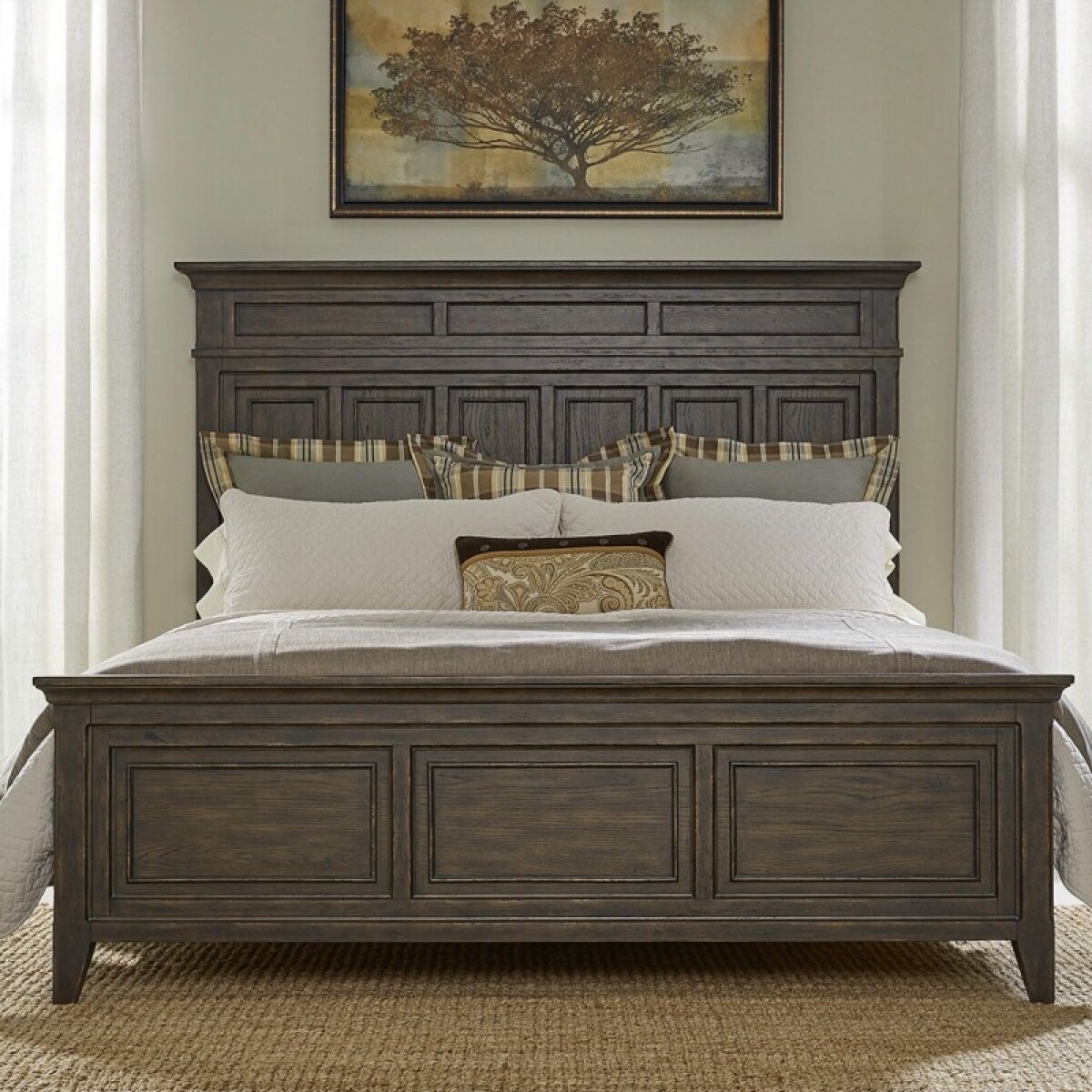 828a96984e9c8abf79683ccac3acb3ab Paradise Valley Queen Panel Bed - Image 1