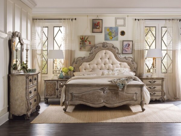 Bedroom Chatelet Queen Upholstered Panel Headboard - Image 3