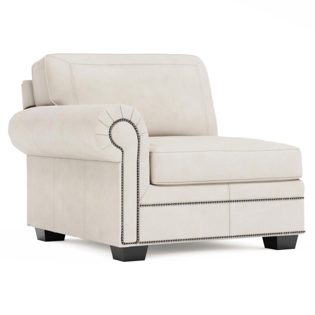 83a72abdf61bf3aa8e56ca3c39f781e5 Grandview Leather Left Arm Chair Without Pillows - Image 1