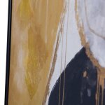 Gold Stone Set Of Two Hand Embellished Ramed Small Canvases - Image 5