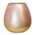 Ombre Vase Blush & Gold Glass