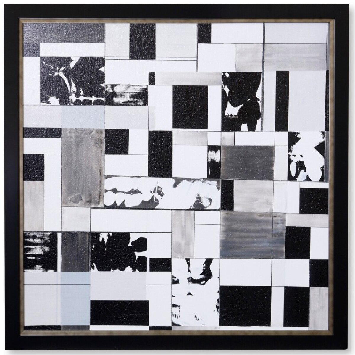 845ede6b133a98c423da141401ec5104 Squaresville Textured Framed Print - Image 1