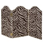 Dann Foley Lifestyle Zebra Print Three Panel Floor Screen - Image 4