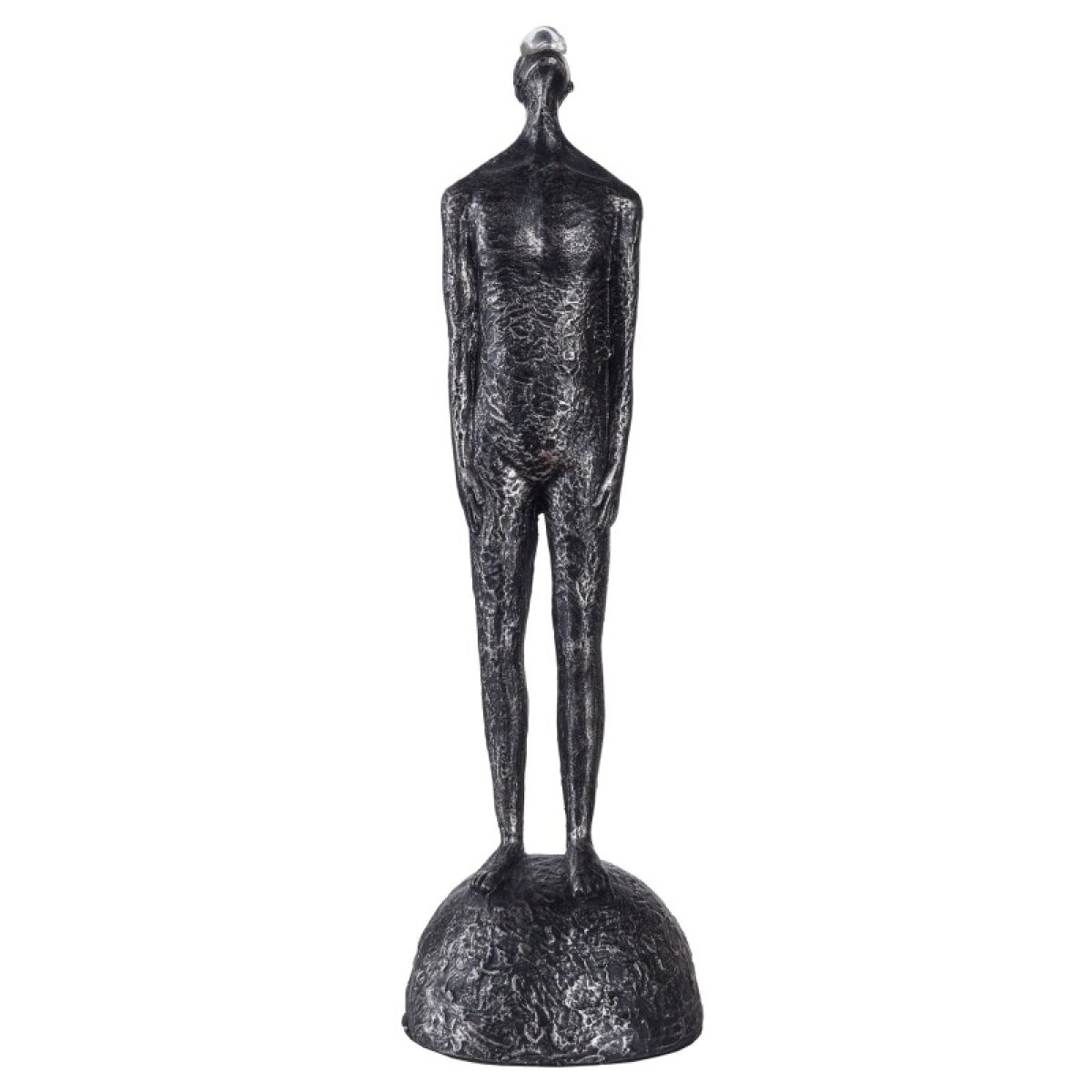 84ddad13decb73a3b841d36935644277 Dann Foley Lifestyle Polyresin Man Sculpture On Pedestal Base With Black Painted Finish - Image 1