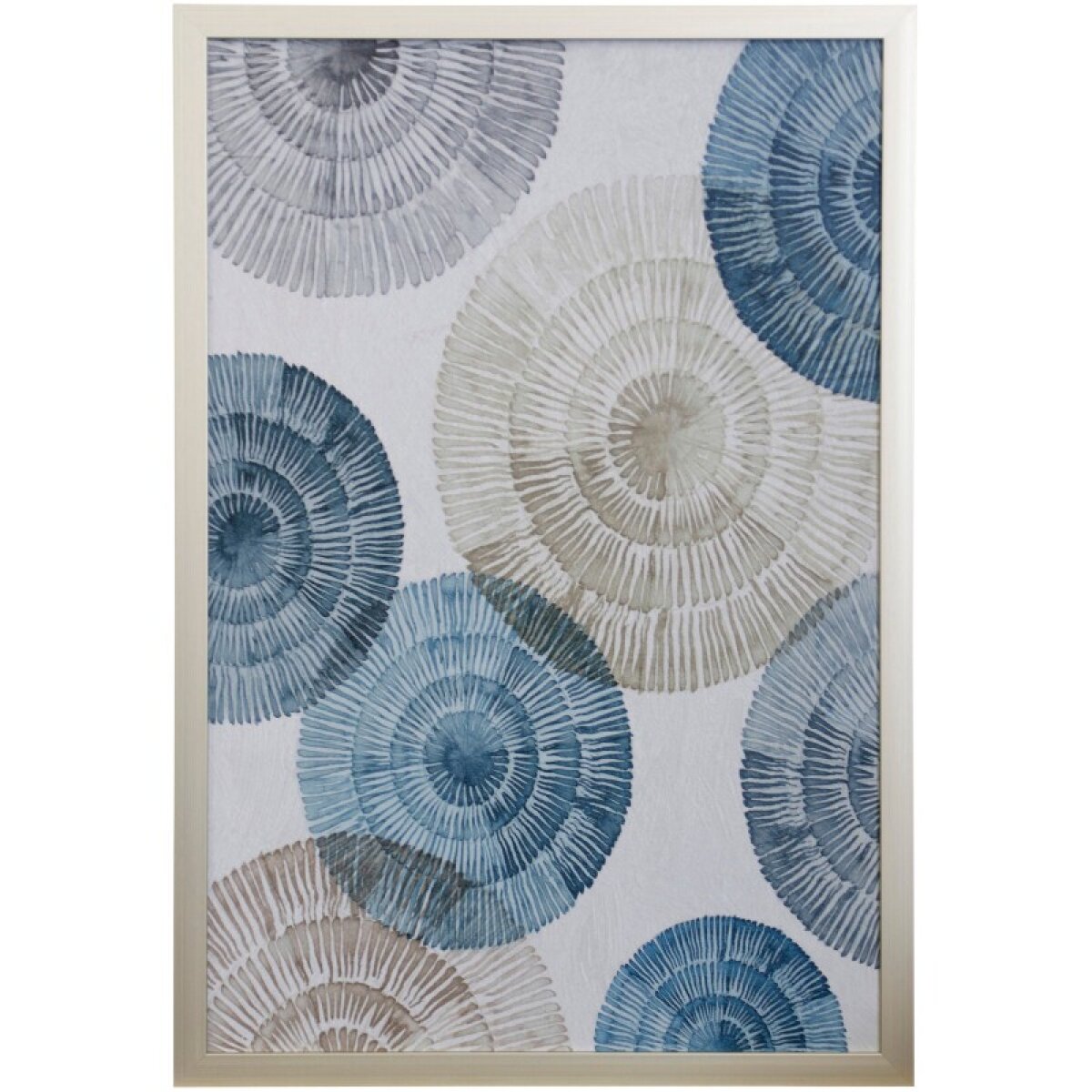 853fab1b95f800ec3983ce0c63c053d1 Aqua Phythmic Reverge Ii Textured Framed Print - Image 1