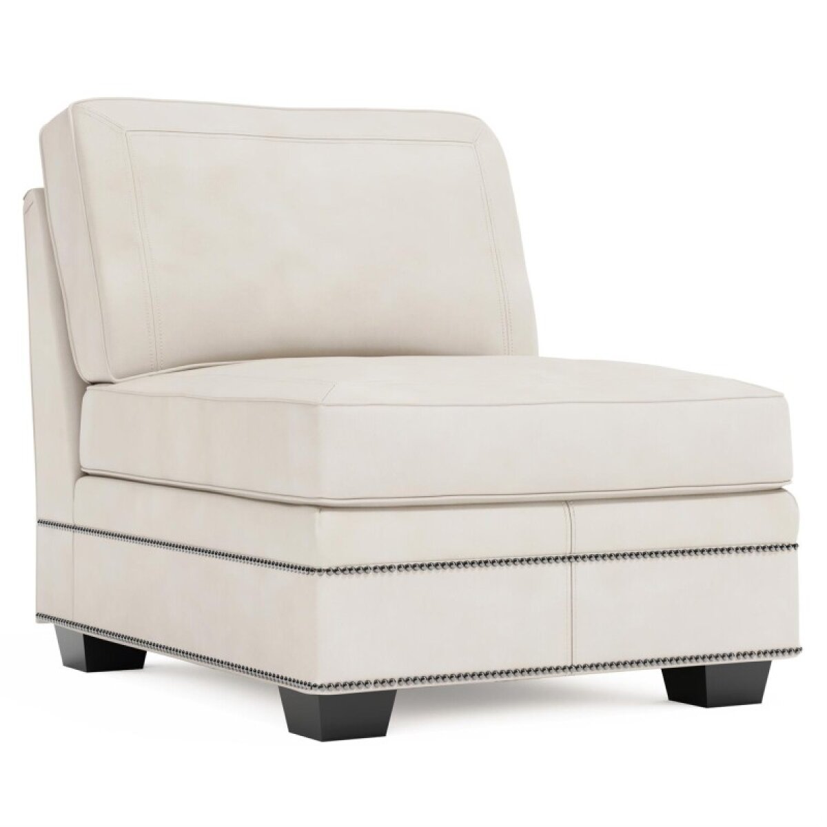 859fd9426f26d153a2f40c2c7d05c34b Grandview Leather Armless Chair Without Pillows - Image 1