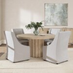 Tiber Solid Wood Round Dining Table - Image 8