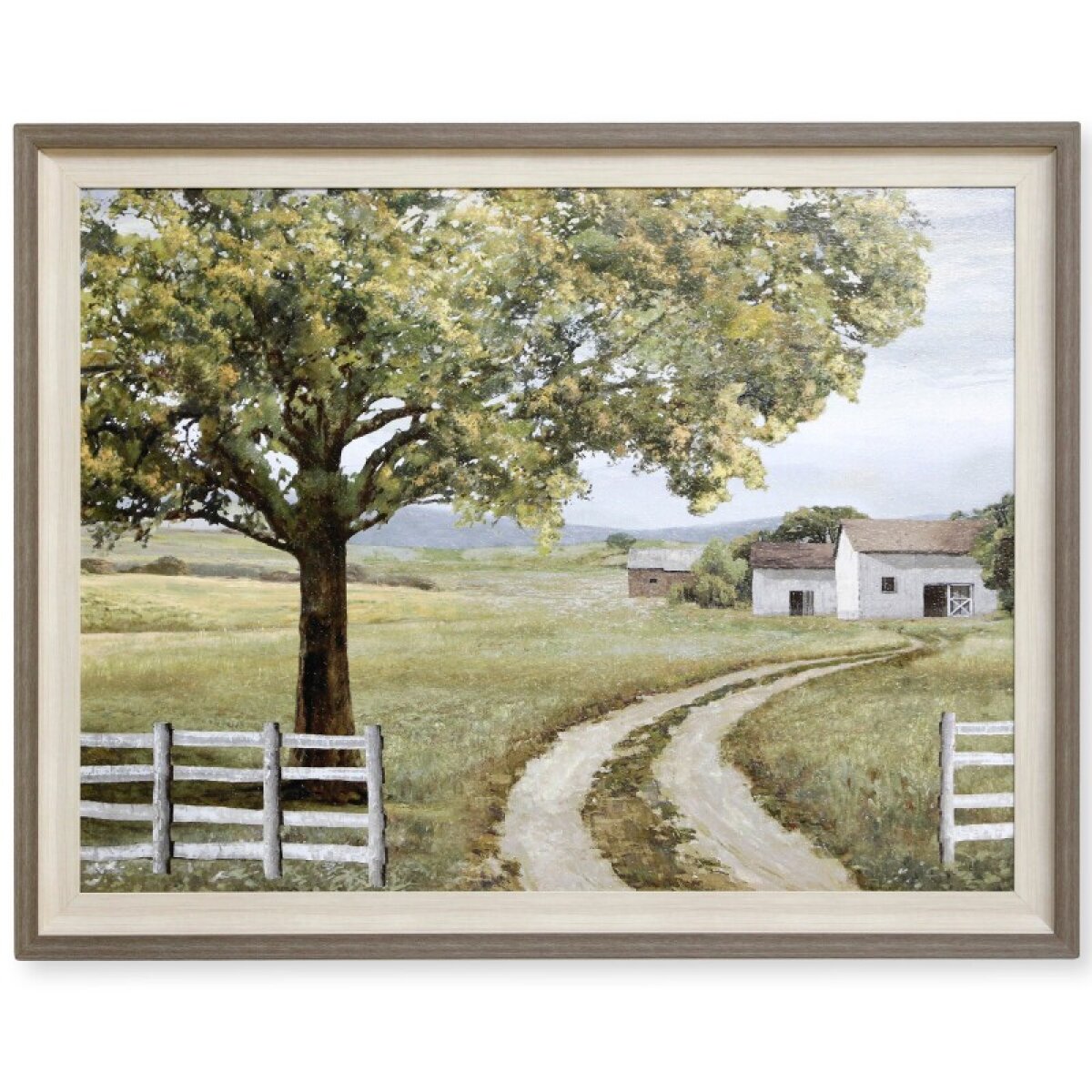 8645b6be8707f2b2091f28dd1ab4aa75 Sheltered Road Textured Framed Print - Image 1