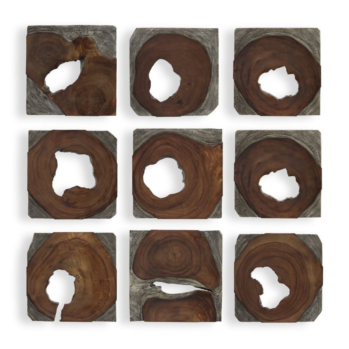 865e4a6f104c556dfdb72d795a2def3c Jungle Wood Wall Decor, S/9 - Image 1