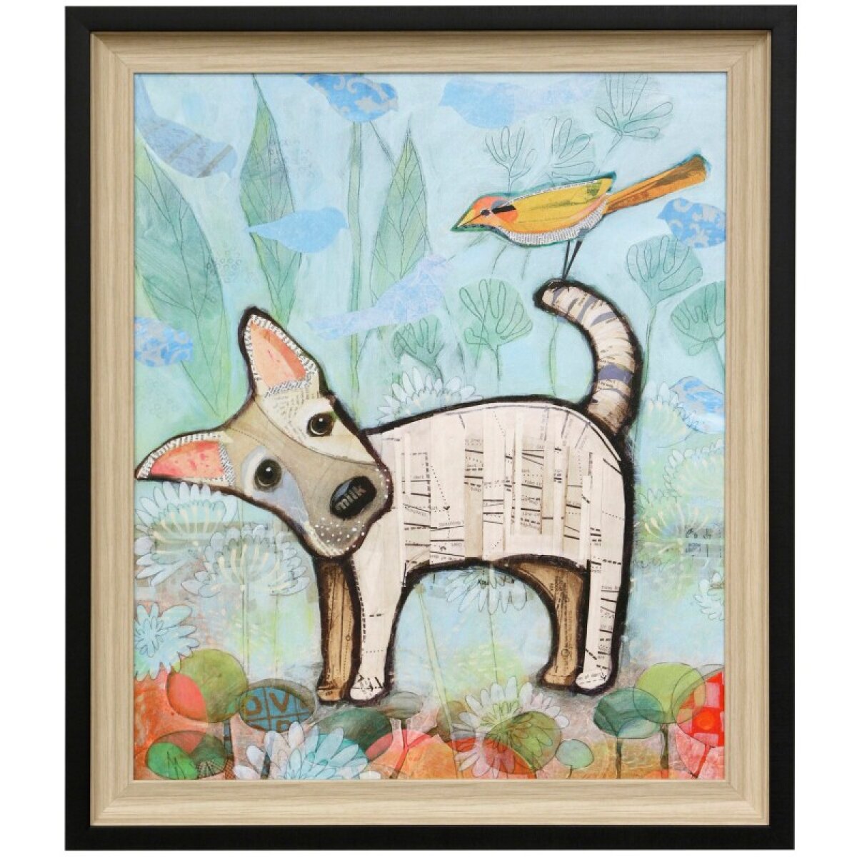 869776f52fd9b8f904453444b6bba555 Milk & Cookies Textured Framed Print - Image 1