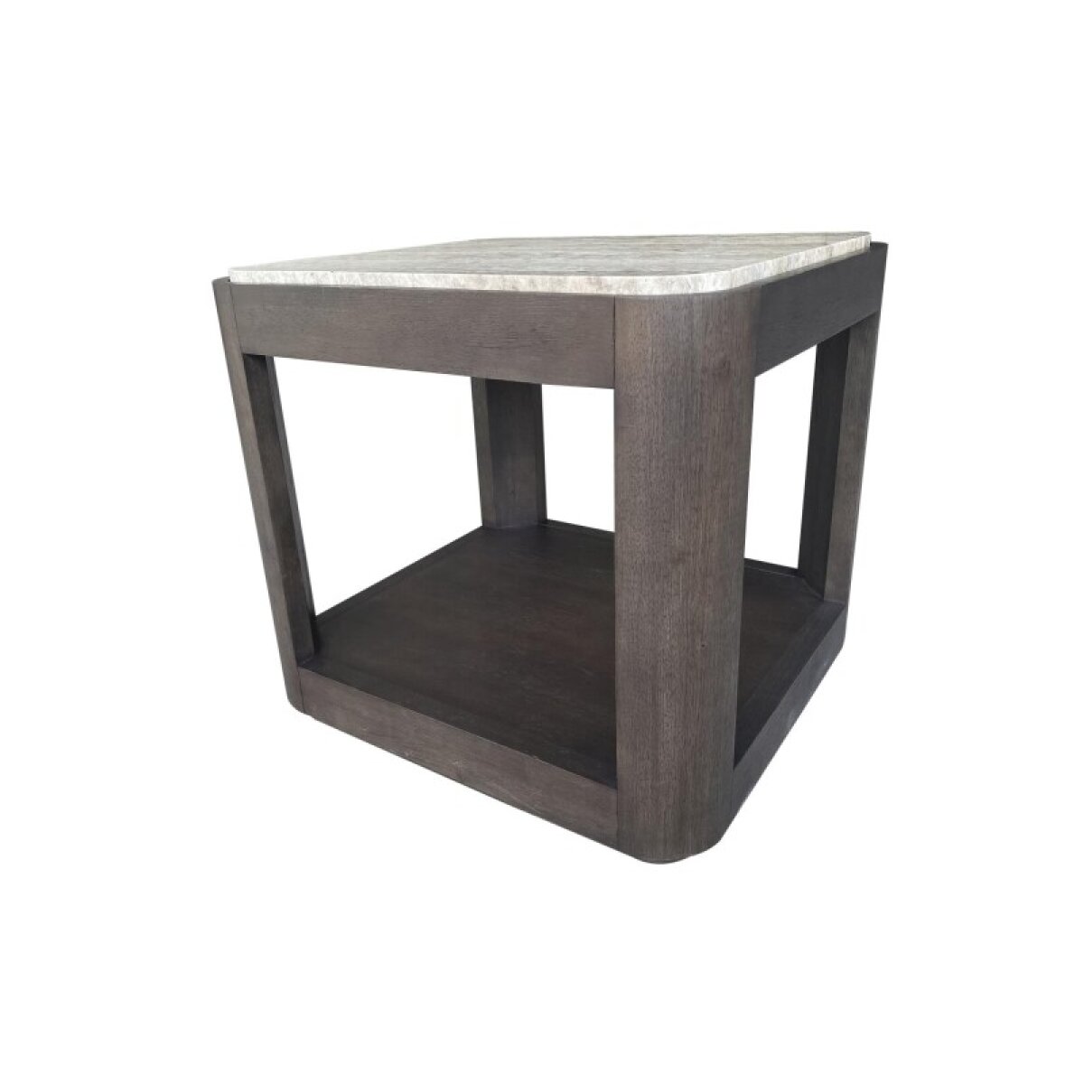 869a8d7ef2529f69b5f1ef0bf945ecec Rect End Table With Stone Top - Image 1